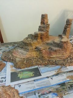 Warhammer Terrain, 40k Terrain, Game Terrain, Model Train Scenery, Wargaming Terrain, Model Train Layouts, Train Layouts, Model Train, Rock Formations