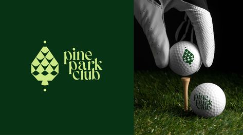 Pine Park Club - Golf club brand identity :: Behance Golf Club Branding, Golf Branding, New Golf Clubs, Club Branding, Golf Brands, Super Secret, School Project, Golfers, Clean Modern