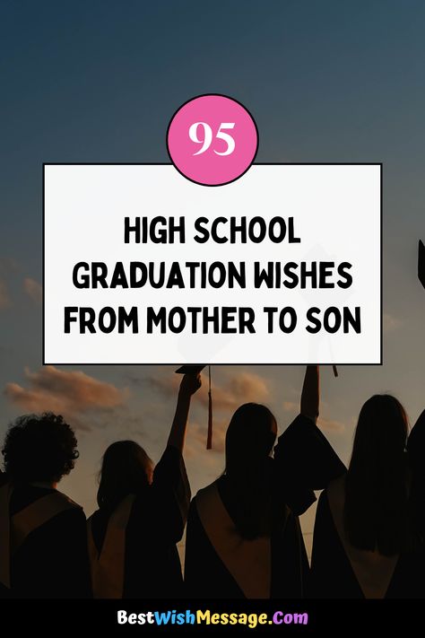 Find the perfect words to commemorate your son's hard work and dedication. These quotes capture the emotions of a proud mother and will make a lasting impression. Yearbook Dedication From Parents To Son, High School Graduation Messages, Graduation Messages, Mother To Son, Graduation Wishes, Graduation Message, Sons Graduation, Graduation Quotes, Perfect Word