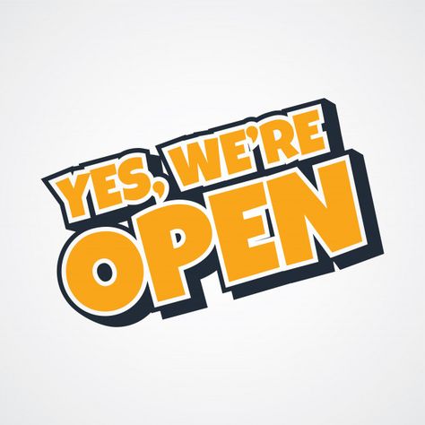 Open For Business Sign, We Are Open Sign, Pet Shop Logo Design, Yes We Are Open, Business Marketing Design, Pet Shop Logo, Make Your Own Logo, Open Sign, Small Business Logo