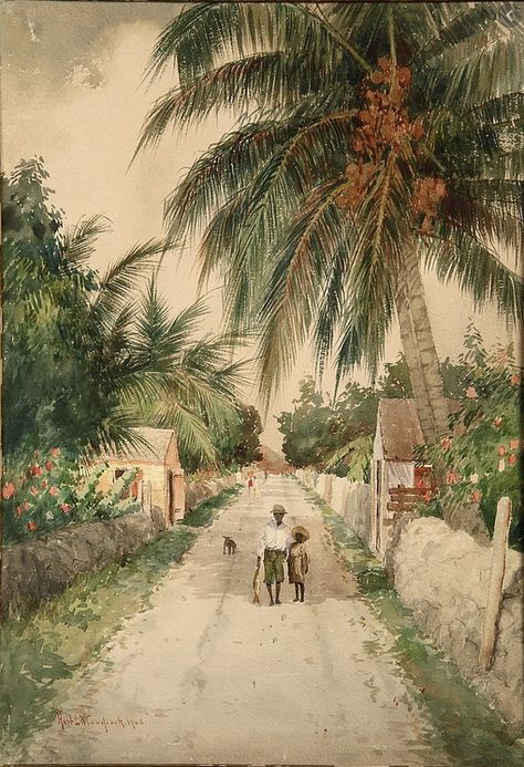 Island Painting, Nassau Bahamas, The Bahamas, Nassau, Bahamas, Paintings, Road, Leon