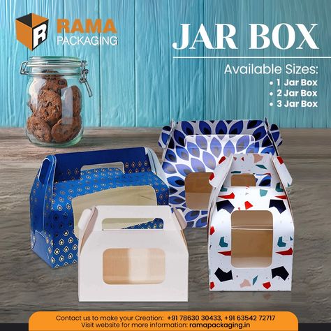 Rama Packaging's jar boxes – your perfect choice for stylish and efficient jar packaging in any size! #new #post #jarbox #available #size #packaging #Ramapackaging #navsari Jar Packaging, July 3, Custom Packaging, New Post, Your Perfect, Packaging, Festival, Make It Yourself, On Instagram