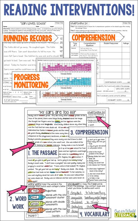 7 Reasons to use the Research Based Reading Intervention Program! - Out of this Word Literacy Reading Intervention Classroom, Reading Intervention Activities, Reading Interventionist, Intervention Classroom, Literacy Intervention, Intervention Specialist, Response To Intervention, Reading Assessment, Reading Specialist