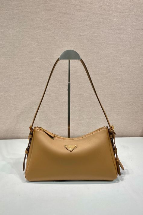 #okify #bagsall #bag aimee bag Leather Shoulder Bag, Caramel, Prada, Shoulder Bag, Leather