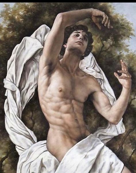 Male Body Art, Greek Paintings, Rennaissance Art, Art Of Man, Queer Art, Mythology Art, Poses References, Anatomy Reference, Classical Art