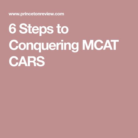 Med School Advice, Mcat Study Tips, Cars Tips, Verbal Reasoning, Mcat Study, Act Prep, Pre Med, Med School, Study Guide