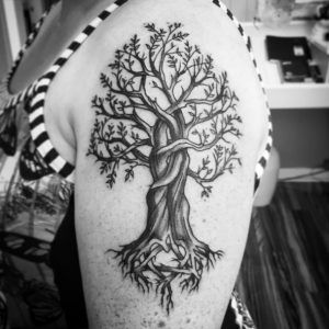 8 Adoption Tattoos That'll Make You Want to Get Inked for National Adoption Month Couple Tree Tattoo, Michelle Tattoo, Adoption Symbol Tattoos, Boom Tattoo, Tattoo Earrings, Aunt Tattoo, Adoption Tattoo, Adoption Symbol, National Adoption Month