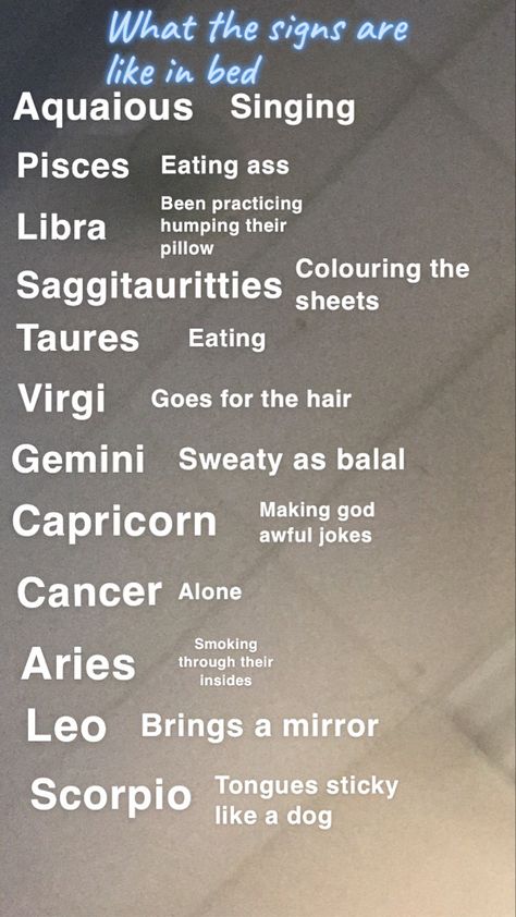 Zodiacs In Bed, Signs In Bed, Zodiac Signs In Bed, Zodiac Signs Dates, Sign Dates, Zodiac Sign, Zodiac Signs, Dates, Hobbies