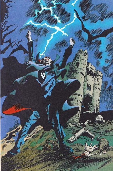 Dracula by Gene Colan Marvel Portraits, Marvel Horror, Tomb Of Dracula, Al Williamson, Marvel Legion, Dracula Art, Comic Superheroes, Mtg Altered Art, Classic Monsters