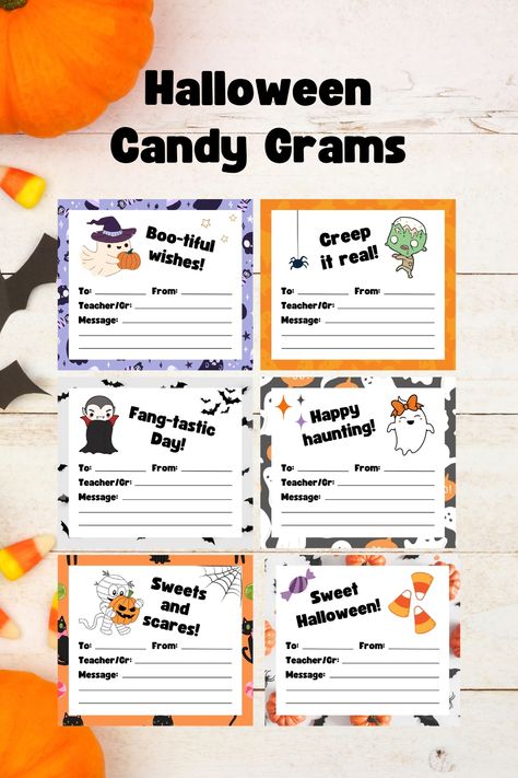 Halloween Grams Fundraiser, Halloween Candy Grams Fundraiser, Halloween Candy Grams, Halloween Grams, Candy Gram Ideas, Boo Grams, Fundraiser Ideas School, Fundraisers Ideas, Dance Fundraisers