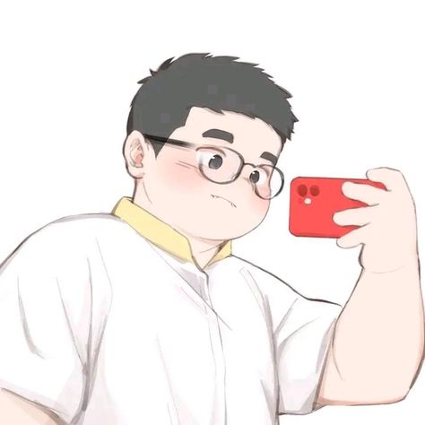 Male Reference Drawing, Chubby Boy Art, Chubby Guy Drawing, Bear Reference, Chubby Boy, Random Snaps, Black Hair Aesthetic, Chubby Guy, Cartoon And Anime