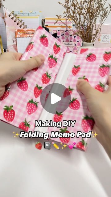 Planify Pro - Planner Design Program on Instagram: "Making DIY Folding Memo Pad ✨🍓📓 Your all-in-one-memo pad 🙈👏 It comes with a Weekly planner, Daily Schedule, To-do list and grid-notes✨  Materials used: - PVA Glue - Any kind of paper - Heavy Duty Paper Cutter - Heavy Duty one hole puncher 1cm wide  The Memopads have been created on an A4 template. The design has been made and downloaded from planify pro. If you’re a seller interested in using them commercially ✅ check out the business plan, it comes with all patterns, templates and fonts ✨" Memopad Design, Grid Notes, A4 Template, Book Journal Ideas, Memo Pad Design, Pva Glue, Hole Puncher, Daily Schedule, Planner Design