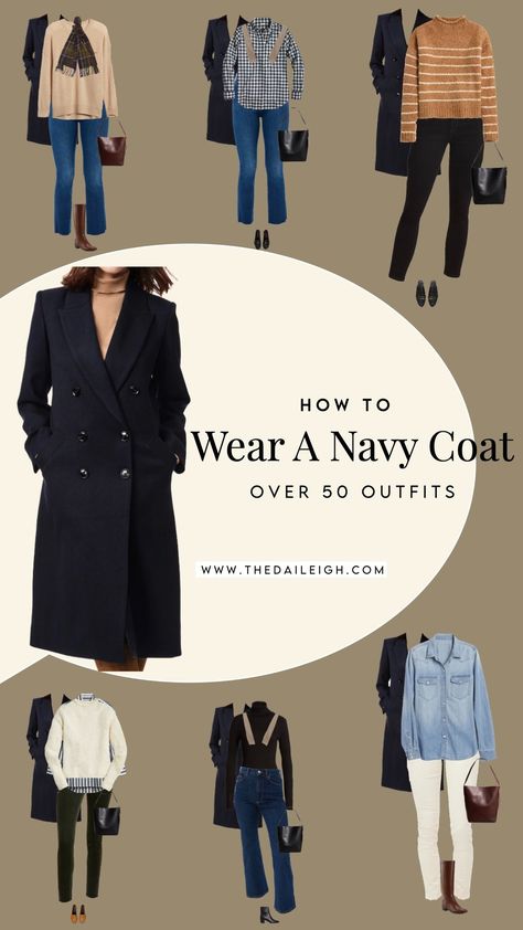 How To Wear A Navy Coat Winter Outfits Navy Blue Trench Coat Outfit Winter, Navy Wool Coat Outfit Women, Navy Blue Coat Outfit Winter, Navy Coat Outfit Winter Wear, Blue Coat Outfits For Women, Navy Trench Coat Outfit, Navy Blue Coat Outfit, Navy Coat Outfit, Blue Coat Outfit