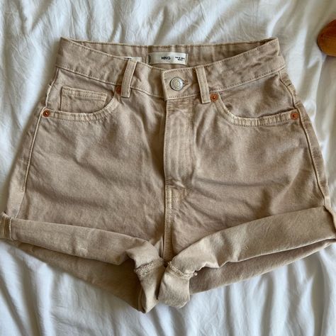 Size: Usa 1 Nwot Mango Shorts, Mango, Womens Shorts, Cream, Women Shopping, Color