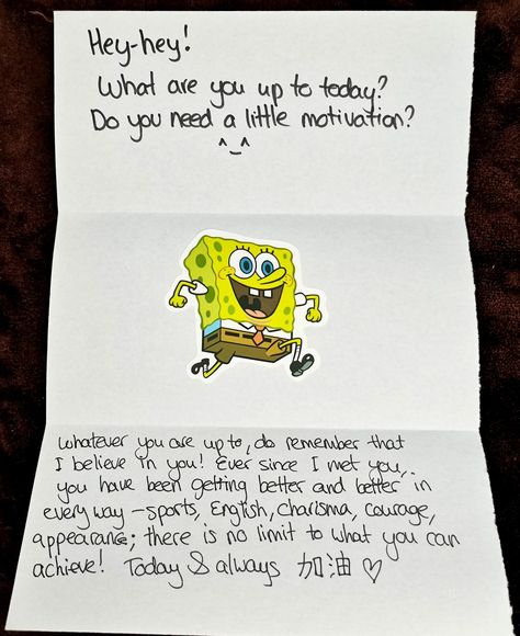 One of my Open When letter's inserts. From "Open When you need support" Open When You Need My Support, Open When You're Doubting Yourself, Box Of Letters Gift Open When, What To Put In Open When Cards, Open When You Want To Laugh Letter, Open When You Have An Awful Period, Open When Happy Letter, Open When You Need Reassurance Letters, Open When You Are Nervous