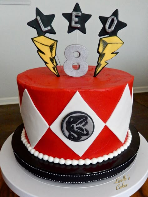 Power Rangers Birthday Cake, Power Rangers Cake, Ranger Cookies, Festa Power Rangers, Power Ranger Cake, Power Rangers Party, Power Rangers Birthday, Power Ranger Birthday Party, Power Ranger Party