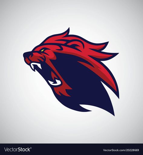 Red Lion Logo, Lion Vector Art, Angry Lion, Lion Vector, Lion Logo, Red Lion, Lion Head, Vector Art, Adobe Illustrator