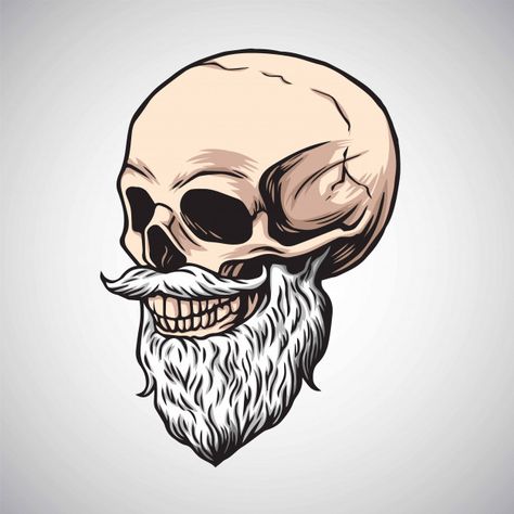 Discover thousands of Premium vectors availables in AI and EPS formats. Download whatever, cancel whenever. Moustache Drawing, Bearded Skull Tattoo, Beard Skull, Mustache Tattoo, Evil Skull Tattoo, Bearded Skull, Helmet Tattoo, 16 Tattoo, Skull Beard