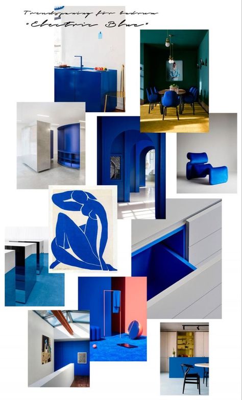 Empty House, Yves Klein Blue, Gallery Interior, Blue Interior Design, Yves Klein, Beach House Design, Blue Colour Palette, Bedroom Paint, Decoration Inspiration