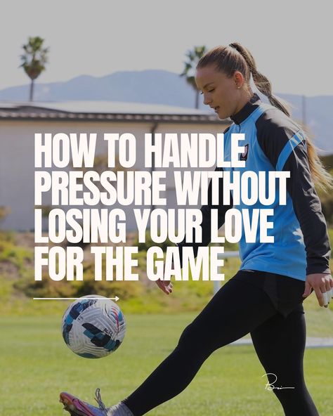 How to handle pressure without losing your love for the game. Success in sports and life isn’t defined by a single moment or outcome; the true value lies in the lessons learned from navigating high-pressure situations and the growth of both the player and person you become as a result. #soccer #soccerplayer #athlete Losing Your Love, Soccer Workout, Soccer Workouts, Soccer Motivation, True Value, Soccer Training, True Facts, 2025 Vision, The Player