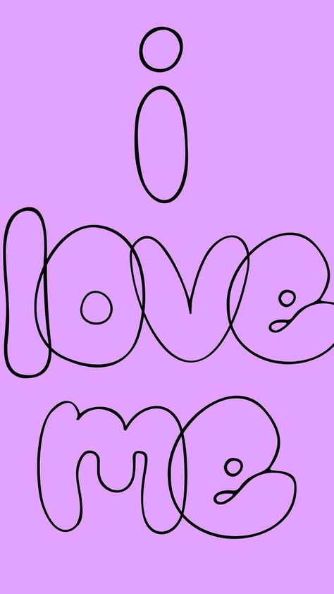 Valentine Self Love, Valentine's Day Wallpaper, Wallpaper Love, Day Wallpaper, Positive Mental Attitude, I Love Me, Bubble Letters, Iphone Wallpaper Girly, Love Valentines