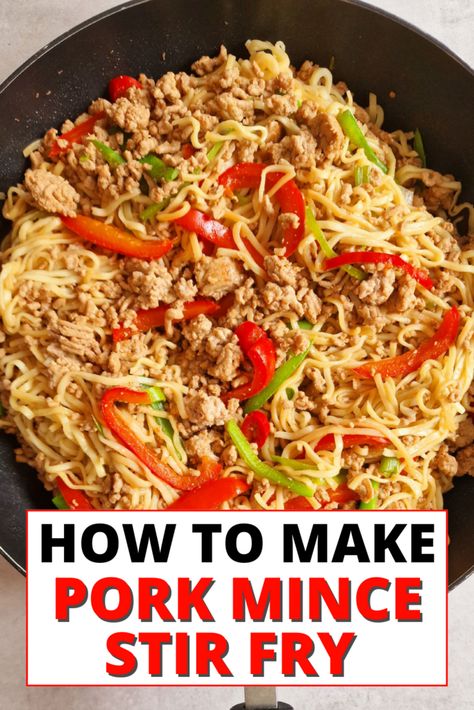 Dive into the deliciousness of Homemade Pork Mince Stir Fry - easy-to-make Asian flavours in minutes! With our simple recipe, you can enjoy the bold tastes of stir fry at home, with fresh ingredients and minimal effort. Pork Mince Recipes, Easy Stir Fry, Mince Recipes, Sweet Chilli Sauce, Stir Fry Sauce, Family Dinner Ideas, Sweet Chilli, Asian Flavors, Chilli Sauce