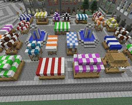 Minecraft Market, Villa Minecraft, Minecraft Marketplace, Minecraft Things, Bangunan Minecraft, Minecraft Farm, Minecraft Pictures, Easy Minecraft Houses, Minecraft Medieval