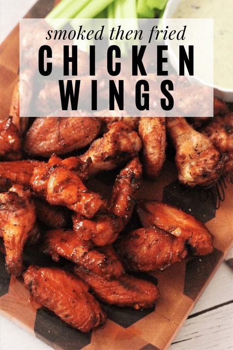 Fried Chicken Wings Recipe, Deep Fried Chicken Wings, Hey Grill Hey, Air Fry Chicken Wings, Smoker Bbq, Smoked Wings, Smoked Chicken Wings, Bbq Chicken Salad, Chicken Wings Recipe