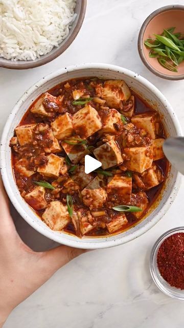 Lisa Lin on Instagram: "The summer heat isn’t stopping me from eating spicy food! This mapo tofu is one of my favorite things to cook. I used shiitake mushrooms instead of ground pork to make the dish more veg-friendly, but feel free to use whichever you prefer!

Full recipe is on the blog. Tap the link in my profile and the mapo tofu photo!

#mapotofu #comfortfood #spicy #chinesefood" Eating Spicy Food, Ma Po Tofu, Mapo Tofu, Tofu Dishes, Shiitake Mushrooms, Spicy Food, Shiitake Mushroom, The Sauce, Ground Pork