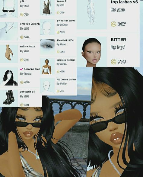 Imvu Tutorial Avatar, Imvu Body Tutorial, Imvu Face Ideas Tutorial, Imvu Face Tutorial, Imvu Face Ideas, Leilani Aesthetic, Imvu Face, Imvu Avi Ideas, Imvu Heads