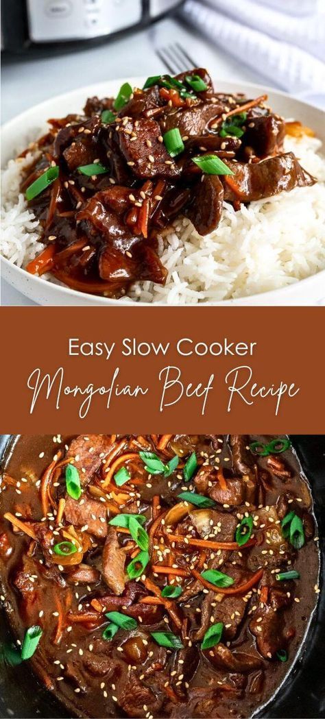 Easy Slow Cooker Mongolian Beef Recipe – Yummy and fully Slow Cooker Asian Beef Recipes, One Pot Crockpot Recipes, Quick Crockpot Recipes Beef, Easy Family Friendly Crockpot Meals, Slow Cooker Teriyaki Beef, Easy Summer Crock Pot Meals, Crock Pot Mongolian Beef Slow Cooker, Elk Slow Cooker Recipes, Crockpot Mongolian Beef Recipe