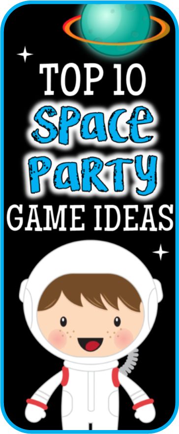 Space Theme Party Activities, Outer Space Games For Preschool, Space Games Preschool, Outer Space Birthday Party Games, Space Activities For Elementary Students, Space Party Activities, Outer Space Games, Universe Birthday Party, Space Themed Games