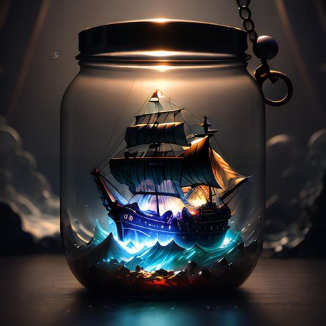 Folio Inspiration, Boat In A Bottle, Ship In Bottle, Art Folio, Ship In A Bottle, Pirate Books, Gothic Fiction, Modern Gothic, Dark Fantasy Artwork