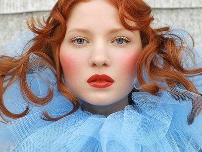 Hey, Doll-face! Creepy Doll Makeup, Doll Makeup Tutorial, Doe Deere, Porcelain Doll Makeup, Indie Beauty Brands, Redhead Makeup, Doll Makeup, Red Head, Porcelain Doll