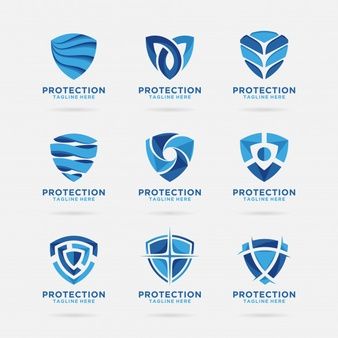 Logo Shield Design, Shield Logo Design Ideas, Protection Logo Design, Logo Design Star, Security System Logo, Security Logo Design, Jh Logo, Shield Logo Design, Colorful Office Design