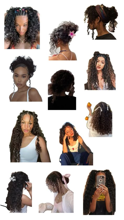 Curly Beach Hairstyles Natural Curls, Curly Hair Twists, Curly Hair 2000s, 2000s Hairstyles Curly Hair, Short Curly Hair Styles Easy, Hair Type Chart, Curly Hair Advice, Curly Hair Ideas, Curly Hair Inspo