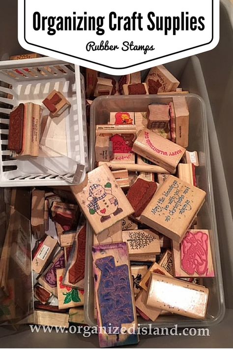 Rubber Stamp Storage, Stamp Organization, Organizing Craft Supplies, Craft Room Organizing, Photo Box Storage, Craft Storage Ideas, Craft Storage Organization, Scrapbook Storage, Scrapbook Organization