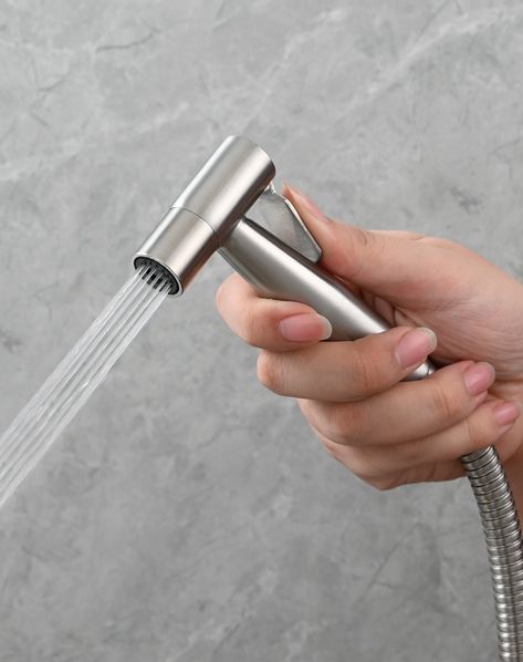 Tecmolog Handheld Toilet Bidet Sprayer for Toilet,Stainless Steel Brushed Nickel Cloth Diaper for Baby Wash #Bidet #Toilet #Wash https://www.sanitarya.com/products/ws024 Toilet Bidet, Bidet Sprayer, Bidet Toilet, Brushed Nickel, Stainless Steel, Quick Saves