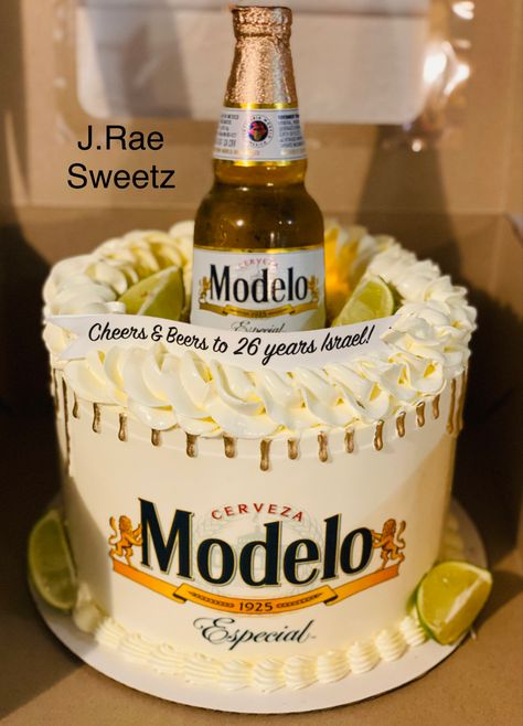 Modelo Beer Cake Ideas, Modelo Cake Ideas, Modelo Birthday Cake, Modelo Party Theme, Modelo Cake, Modelo Beer Cake, Beer Cakes For Men, Beer Themed Cake, Blaze Birthday Cake