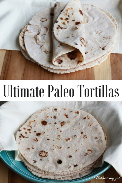 Tortilla Homemade, Paleo Tortillas, Cassava Flour Recipes, Paleo Bread, Cassava Flour, Low Carb Low Sugar, Paleo Meals, Recipe Dinner, Aip Paleo