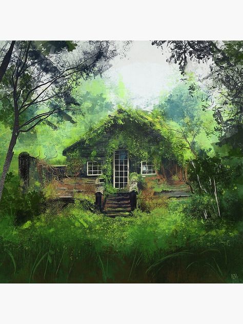 "Hermit House" Poster by Noah-Stacey | Redbubble Hermit House, My Dream House, House Poster, Middle Of Nowhere, House Art, Quick Sketch, Galway, Art Anime, My Dream