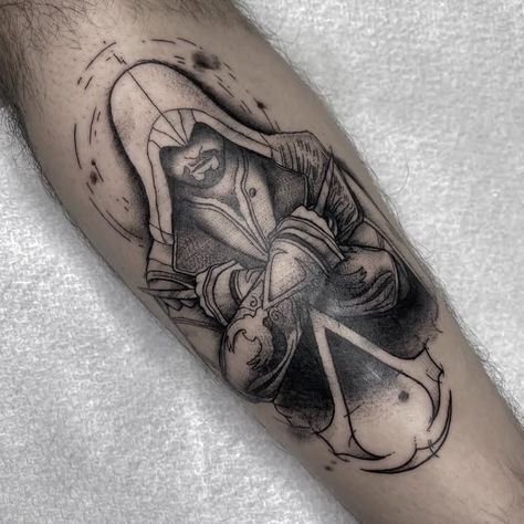 Assassins Creed Tattoo, Brotherhood Tattoo, Games Tattoo, Egyptian Eye Tattoos, Beauty And The Beast Tattoo, Gamer Tattoos, One Tattoo, The Best Tattoos, Video Game Tattoo