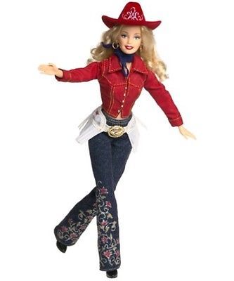 Mattel Barbie Western Chic Collector Edition Doll 2001 | eBay Cowgirl Barbie Doll, Barbie Cowgirl Outfit, Barbie Shoot, Country Barbie, Inspire Outfits, Cowgirl Barbie, Traje Cowgirl, Barbie Cowgirl, Vintage Barbies