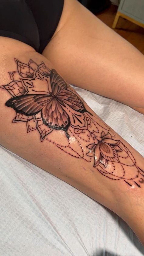 Tattoo in 2022 | Hip thigh tattoos, Feminine tattoo sleeves, Tattoos Tato Eyes, Tato Men, Tattoo Bein Frau, Front Thigh Tattoos, Tato Naruto, Tato Mandala, Upper Leg Tattoos, Tato Maori, Back Of Leg Tattoos