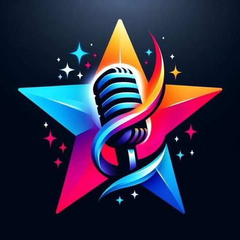 Mic Background Wallpaper, Starmaker Logo, Dj Png Background, Star Music Logo, Dj Poster Png, Dj Images Hd Logo, Microphone Logo, Start Logo, Facebook Cover Photos Hd