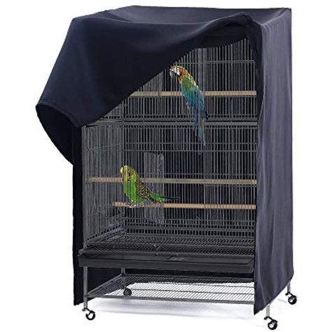 PONY DANCE Pets Product Universial Birdcage Cover Blackout and Breathable Birdcage Cover for Pets' Good Night,Large,Black, 35" L x 25" W x 47" H * Check out the image by visiting the link. (This is an affiliate link) Bird Cage Covers, The Birdcage, Light Cycle, Felt Birds, Bird Supplies, Bird Cages, White Bird, Outdoor Accessories, Bird Cage