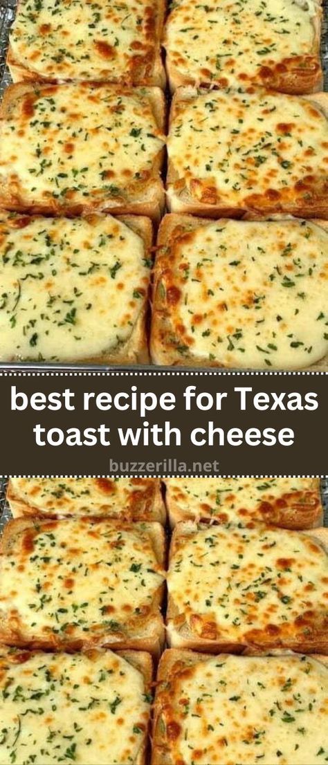 best recipe for Texas toast with cheese Buttery Toast, Italian Cheese Bread, Texas Toast Bread, Fast Appetizers, Cheese Cheddar, Texas Toast, Cheese Toast, Bread Recipes Sweet, Grated Cheese