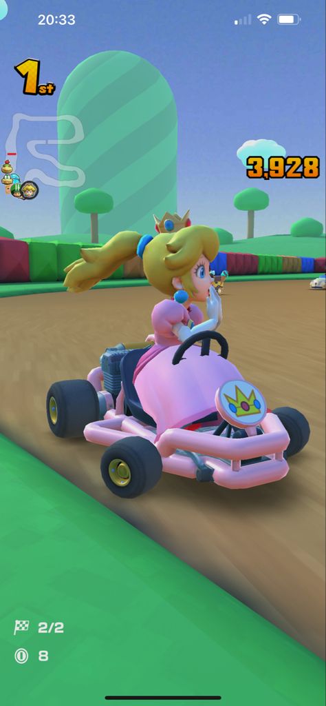 Princess Peach in Mario Kart for iPhone 13 Pro Max Mario Kart, Iphone 13 Pro, Peaches, Princess Peach, Iphone 13, Nintendo, Mario, Iphone, Quick Saves