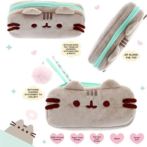 Pusheen Plush Pencil Case | School Bag| Pen Holder | Stationary Supplies | School Supplies | Desk Organizer | Gifts for Girls and Boys : Amazon.co.uk: Stationery & Office Supplies Pusheen Pencil Case, Pusheen Gifts, Cat Pencil Case, Pusheen Plush, Pusheen Cute, Stationary Supplies, Animal Pen, Pusheen Cat, Stationary Gifts