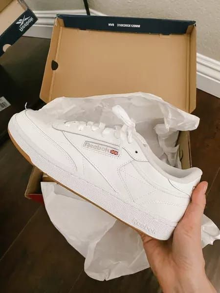 Reebok classics white sneakers #LTKunder100 #LTKshoecrush #LTKSale Club C 85, Reebok Classics, Club C, Reebok Classic, Lace Up Sneakers, White Sneakers, Shoes For Women, White Sneaker, Lace Up